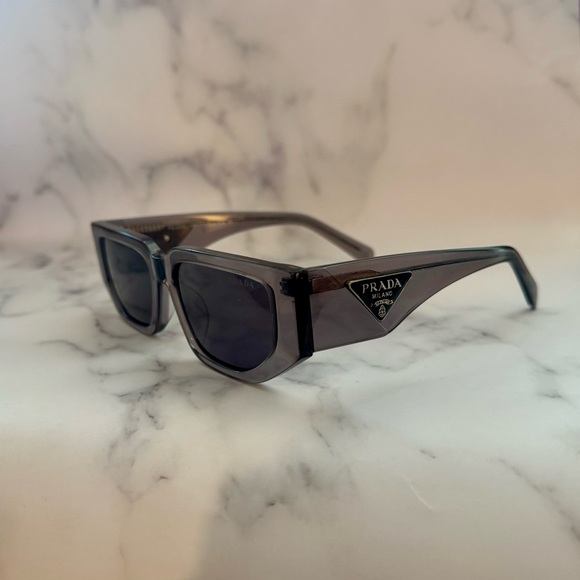 Women’s Prada Gray Sunglasses with Black Accents - Picture 1 of 7
